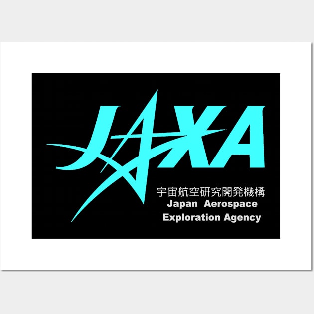 JAXA Logo for Dark Colors Wall Art by Spacestuffplus